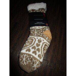 Thermaxx Sherpa Slipper Socks Ultra Soft Acrylic Thick Cushion fits Shoe 4-10